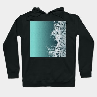 Ocean Blue Summer Waves Beach Hoodie